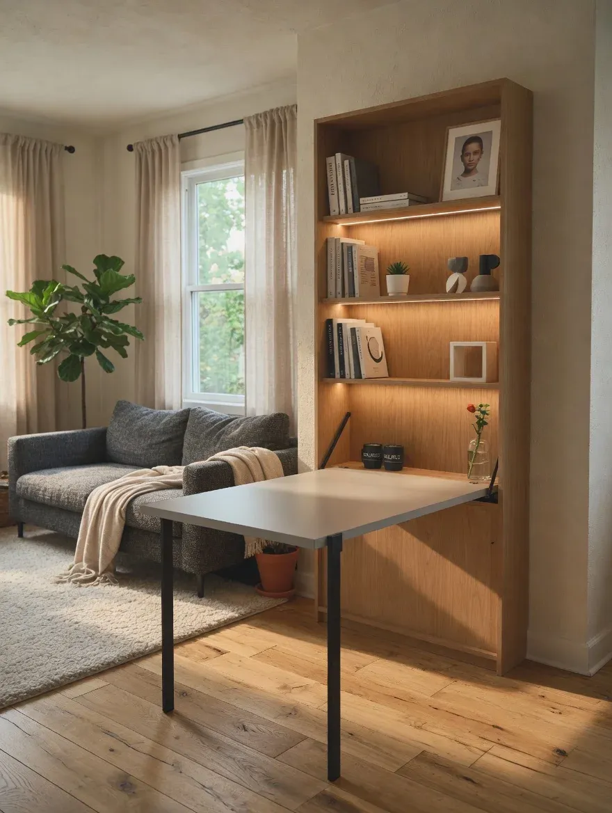 Mueble multifuncional transformable de alta ingeniería para optimización de micro-apartamentos DTM