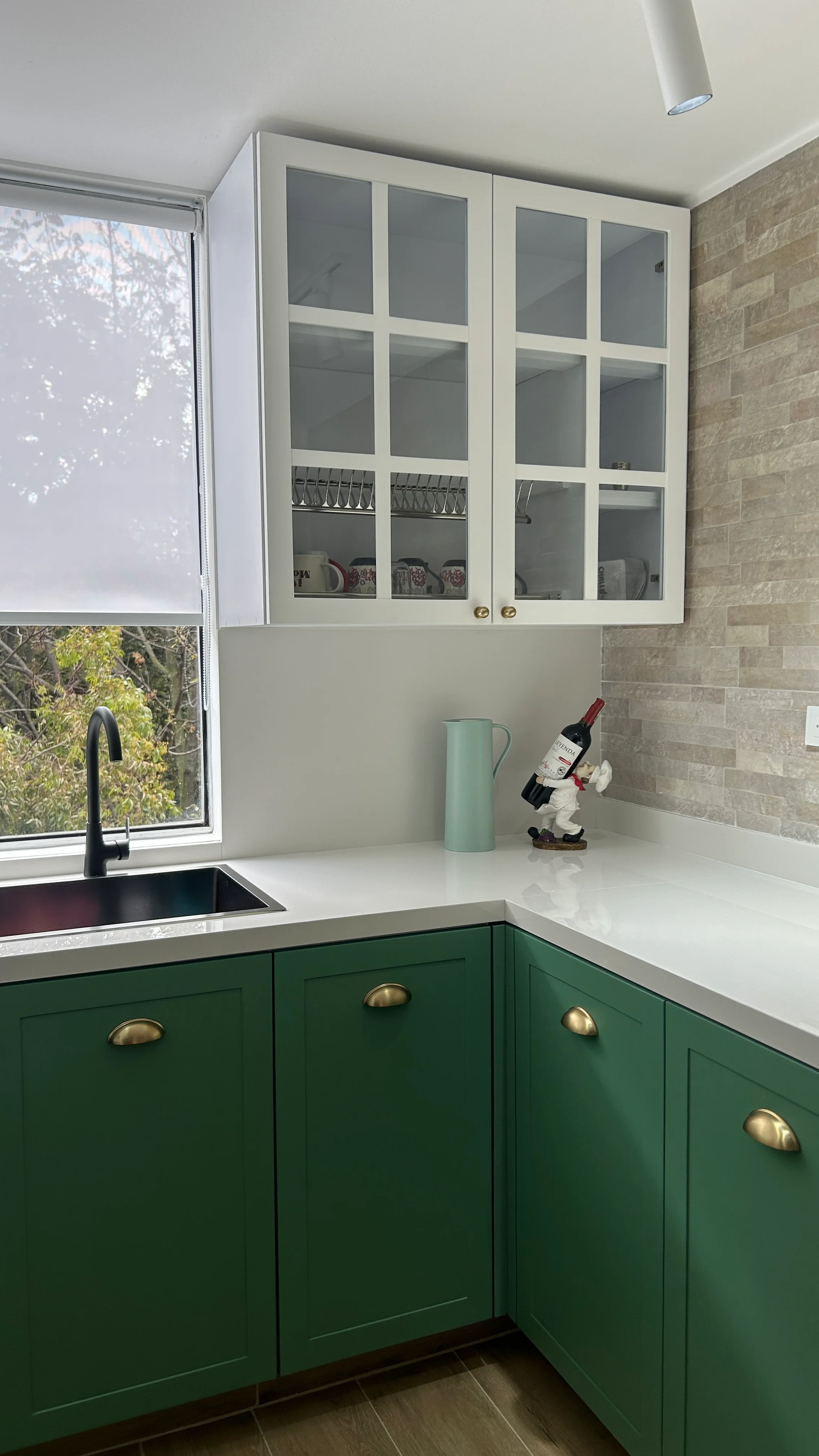 Superficie de trabajo en Pure White Sinterizado