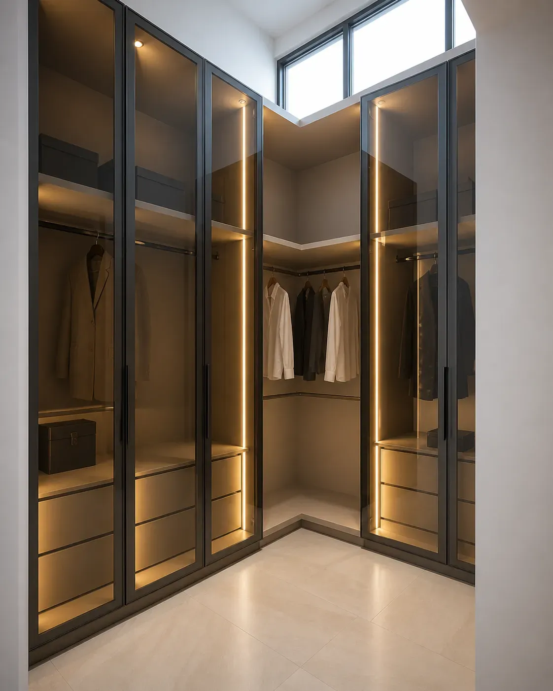 Walking Closets con Integración Técnica con ingeniería de fabricación avanzada en Bogotá